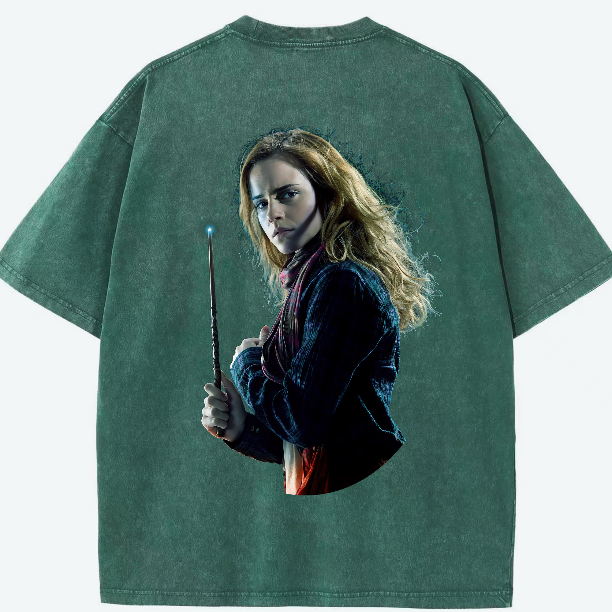 （画像用） Harry Potter ハリー・ポッターシリーズ 綿100% ヴィンテージ風 半袖Tシャツ（背面プリント）